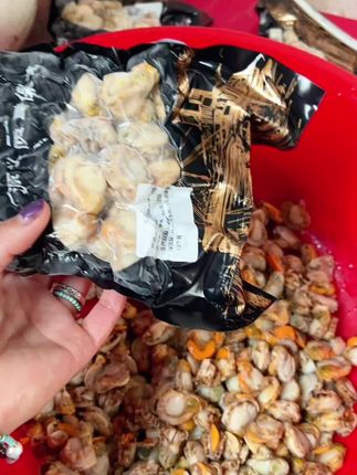 【5斤装顺丰包邮】带膏带黄新鲜扇贝肉美味海鲜包邮到家#海鲜美食 #快来一起尝个鲜 #海鲜 #扇贝肉#美味海鲜