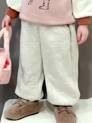 女童加绒加厚裤子 冬季儿童棉裤 新款宝宝一条过冬休闲保暖卫裤#女童裤子 #高品质童装 #生女儿就是用来打扮的 #保暖又好看 #加绒裤子