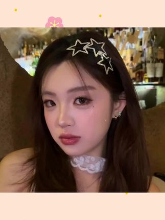 #发箍 高颜值Y2K甜辣镂空三连星细发箍女贵气千金精致简约碎发整理发饰#头箍 #发饰 #头饰 #发饰头饰