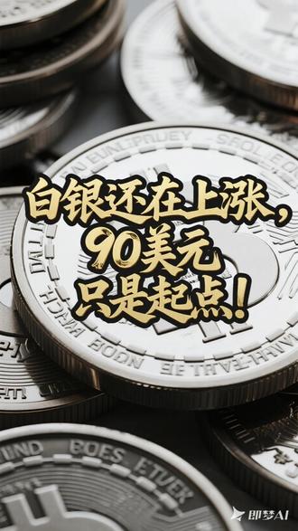 白银还在上涨,90美元只是起点! #白银 #银 #经济 #财经 #黄金白银