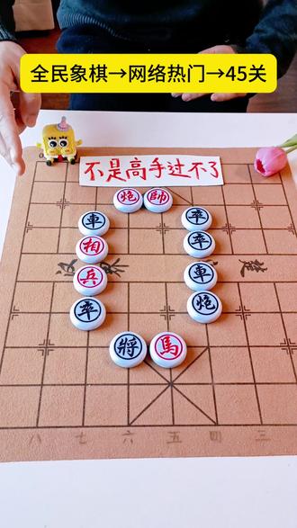 45关残局真是无解啊!看来只能认输了! #全民象棋 #抖音小游戏 #中国象棋