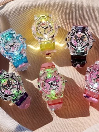 库洛米儿童手表玩具女孩幼儿园女童发光小手表美乐蒂电子表#儿童玩具 #库洛米 #儿童手表 #美乐蒂#发光玩具