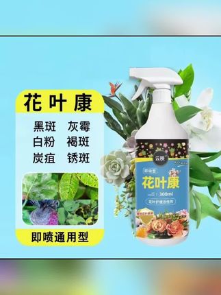 云袂花叶康,喷一喷,多种叶斑全赶跑🌿 #园艺用药 #植物护理 #绿植病害 #养花必备 #花叶康