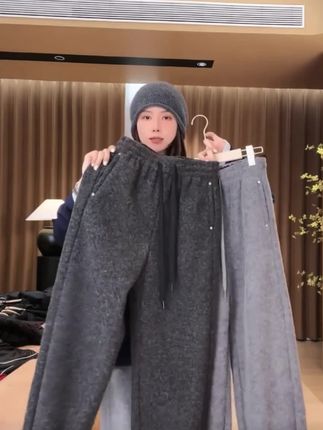 (在仓发货+运费险)新款束脚裤子卫裤宽松阔腿裤加厚哈伦裤女秋冬#气质女装 #女装搭配 #时尚女装 #时尚女装穿搭 #女装搭配分享
