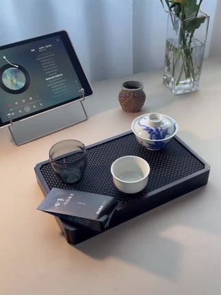 文定茶盘 简约家用小茶台 小型储水竹茶盘 | 寝室 书房 蓄水 #茶生活 #茶器茶具 #茶文化 #知茶懂茶 #召唤茶友