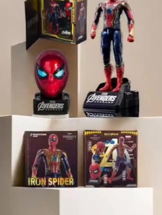 正版授权漫威复仇者联盟蜘蛛侠玩具男孩钢铁侠可动人偶手办模型#复仇者联盟#蜘蛛侠玩具#钢铁侠玩具#手办#好物分享