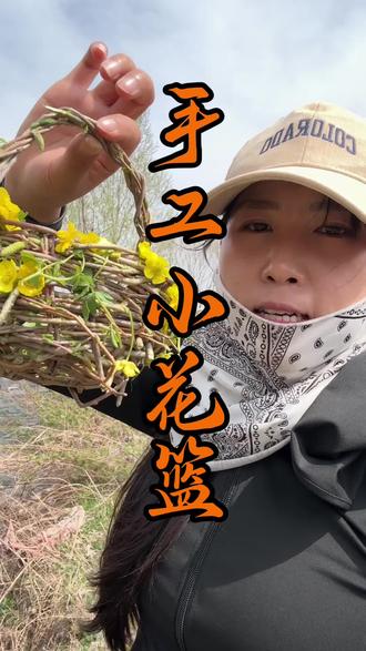 又是不想上班的一天,摸鱼的功夫编个小花篮。#东北农村生活 #我的乡村生活记录 #记录农村生活 #农村手艺 #三农人