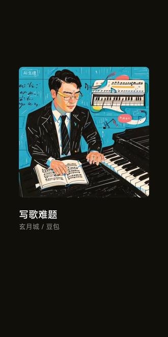 这曲和我的词有点贴切了#豆包AI
