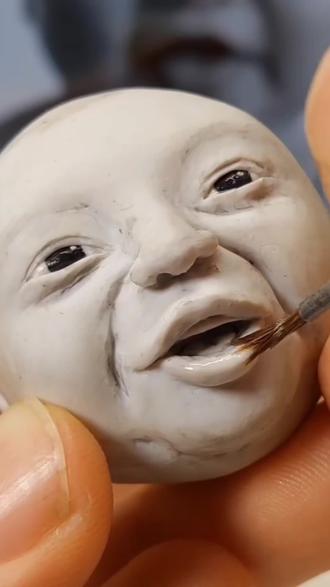 粘土捏了个papa男孩#手工制作#粘土