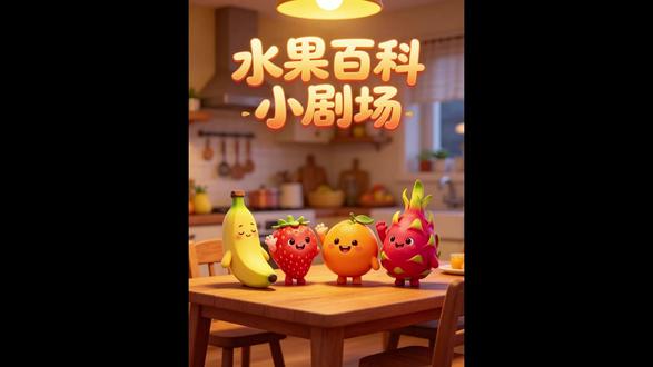水果百科小剧场 水果也会说话?香蕉黑斑是甜的证明、草莓怕水、橘子吃多会变黄…… 四个水果角色亲口告诉你那些你不知道的水果冷知识,轻松有趣,看完就会。#水果 #水果冷知识 #AI小剧场