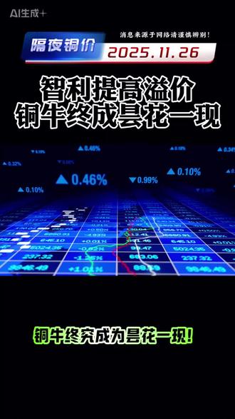 铜价将走向何方! #快乐牛马人的日常