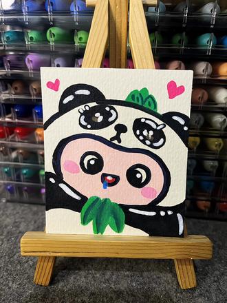 挑战用丙烯马克笔画100个小可爱#丙烯马克笔#绘画画画过程#简笔画#儿童画