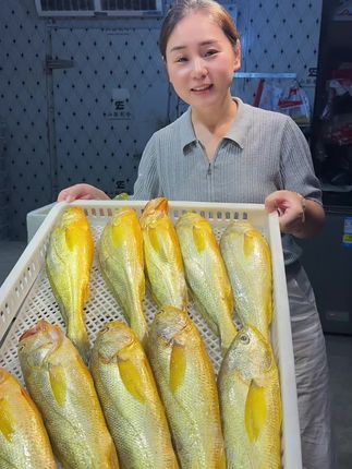 海钓野生大黄鱼#黄鱼 #海鲜