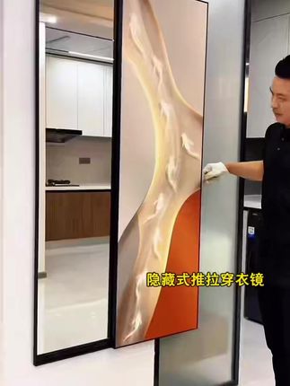 #穿衣镜 #全身镜 #推拉穿衣镜