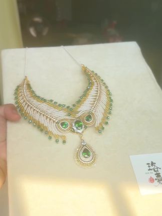 #簪娘日常 #珞嘉手作 绿色总是让人觉得很贵气!