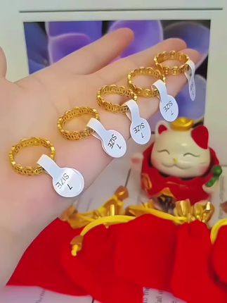 钛钢戒指 【钱多多戒指】2025师傅推荐新年必备吉祥寓意戒指高级