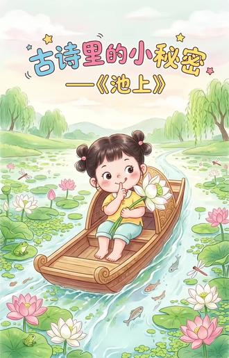《古诗里的小秘密-池上》(古诗启蒙) 核心启蒙:理解《池上》含义,感受夏日池塘的美景和小娃娃的天真可爱,认识荷叶、荷花、浮萍等植物,学习古诗的童趣和韵律。
原创绘本#儿童绘本 #古诗#亲子共读 #绘本故事 #睡前故事