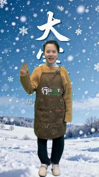 儿童画教程|大寒主题小雪人也太可爱了吧❄️ #大寒的每一刻都值得记录 #创意儿童画 #少儿美育 #南京行知美育 #美术课