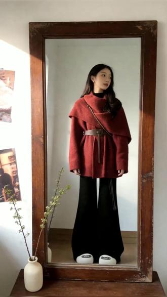 秋冬必备!慵懒风斗篷毛衣,包邮到家太方便