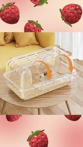 妙昂透气全景仓鼠笼透明豪华别墅金丝熊笼过冬防啃咬防越狱易清理#仓鼠笼#仓鼠造景 #仓鼠迷宫 #鼠鼠我呀 #仓鼠透明笼子