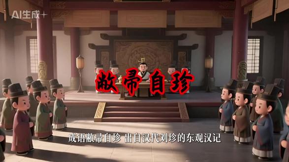 敝帚自珍 比喻:哪怕自身平凡、物件普通,也懂得自我珍惜。#成语 #成语故事