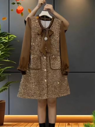 新款大码女装#今年最流行穿搭 #面料柔软舒适 #穿出自信穿出美丽 #时尚减龄穿搭 #藏肉显瘦穿搭