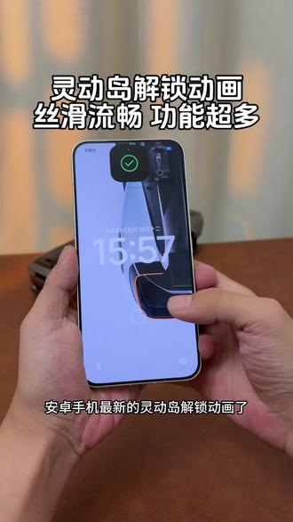 人脸解锁也有动画了?这个灵动岛太秀了#数码科技#玩机技巧 #教程分享