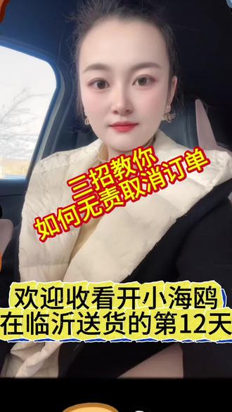 欢迎收看开小海鸥在临沂送货的第12天 今天在这里三招教会你如何无责取消订单#货拉拉 #四轮小件 #滴滴送货 #百亿流量扶持 #同城