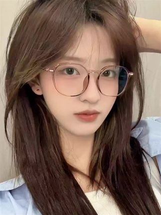 #高颜值眼镜 超轻纯钛大框冷茶色近视眼镜女可配度数素颜神器方圆脸眼睛镜框架#素颜神器 #超轻纯钛镜框 #可配度数眼镜 #方圆脸眼镜框推荐