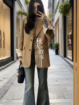 高级感小西装外套春秋季新款小个子西服超好看休闲气质名媛#名媛气质小西装