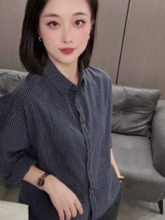 【海片】5927女士秋款长袖衬衫休闲时尚宽松百搭欧版衬衣#秋季新款#宽松版型 #面料柔软舒适 #遮肉显瘦 #谁穿谁好看系列