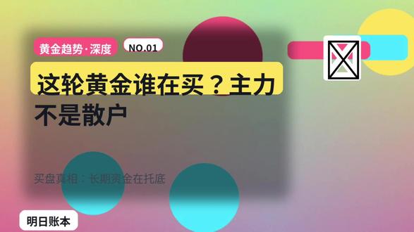 这轮黄金到底是谁在买?你以为是散户,其实是“更可怕的人” #热点新闻事件 #热点追踪