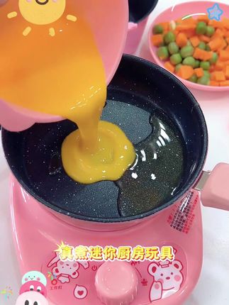 迷你小厨房真煮全套可做饭宝宝儿童厨具网红真版炒菜小孩生日礼物#小孩厨具整套可做饭 #迷你厨房 #宝宝餐具 #玩具
