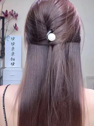 这款发箍气质百搭高级不挑人,太美啦#头饰发饰 #发箍#简单好看发型 #半扎发教程简单