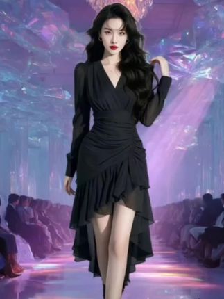 #穿出你的时尚你的感觉 #御姐风穿搭 #气场全开 #高级礼服 #时装爱美穿搭时尚潮流 @我要上热门 @抖音小助手