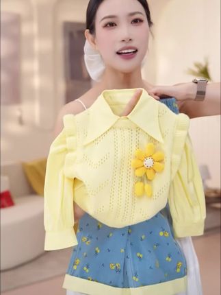 【立秋】女童秋季欧若风套头少女风春秋套装女孩马甲三件套QA30490#上热门#面料#高品质童装#童装搭配#夏