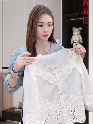 早秋时尚新款简约遮肉洋气有减龄百搭衬衫#早秋穿搭#时尚穿搭#高级感#显瘦穿搭