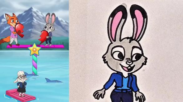 兔子妹妹和狐狸哥哥#简笔画 @抖音小助手 @抖音创作者中心 @抖音青少年