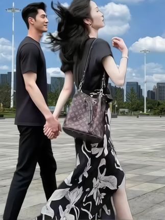 碎花拼接假两件连衣裙新款时尚洋气百搭潮流显瘦气质穿搭