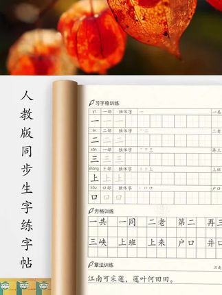 #练字帖 #小学同步字帖 #临摹字帖 #暑假充电计划 #爆款热卖中 小学生课本同步生字练字帖