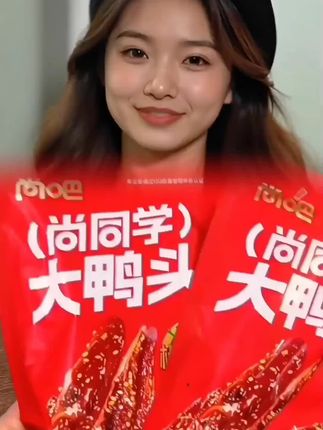 尚吧家的这个香辣鸭头也太香了吧!#尚吧香辣鸭头 #麻辣鲜香 #鸭货美食 #追剧小零食 #超便宜超划算