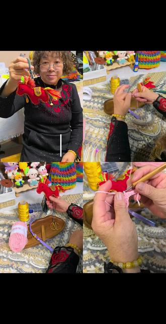 婆婆分享钩织小马的教程,想看看你们的钩织🙈#谭婆婆的毛线团 #乌鲁木齐毛线花艺#马 #教程 #手工diy