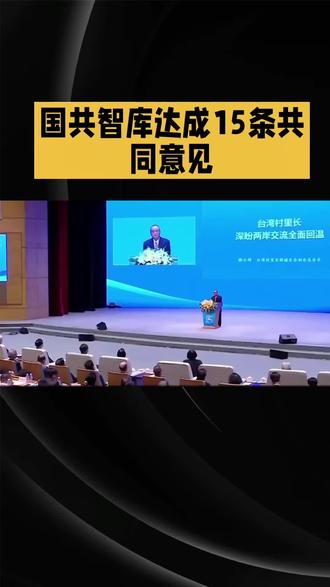 国共智库达成15条共同意见