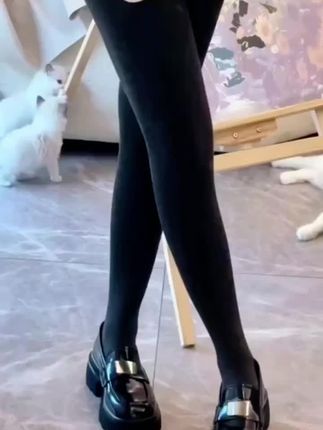 秋冬儿童舞蹈袜白色打底裤外穿练功专用薄绒女童连裤袜加绒加厚 #舞蹈袜