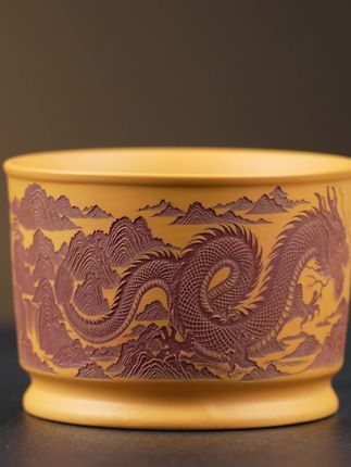 「龙为刚,虎为烈|刚柔相生,茶味自显」#主人杯 #茶杯 #茶器之美 #高端茶器 #茶生活