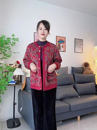 #秋季穿搭#中老年女装#外套#加绒加厚#保暖又好看