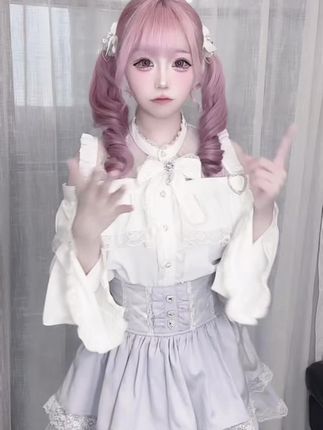 水色🩵🩵 #蕾服 #日系 #地蕾系 #雰囲気 #水色