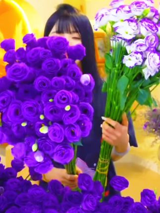 紫色洋桔梗-云舍鲜花卉鲜切花材600克云南基地现采顺丰冷链包邮