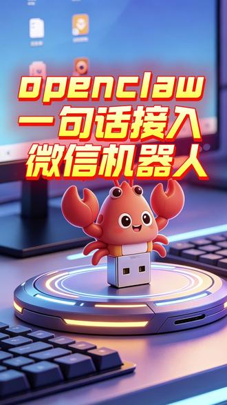 用 OpenClaw 一句话接入微信机器人,太快了 一句话,就能接入#openclaw