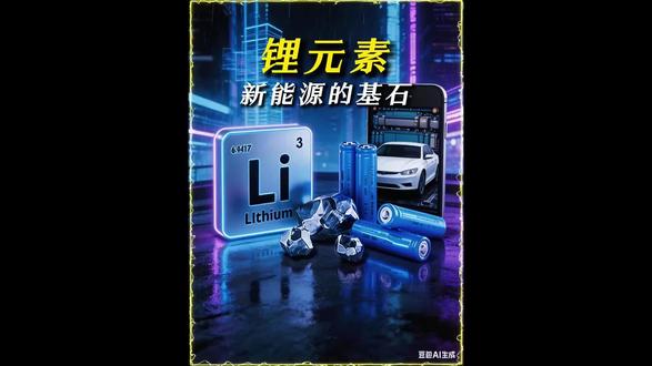 锂元素为新能源提供动力,从手机到汽车等可再生新能源系统#记录你的科普计划 #创作者中心 #创作灵感 #科普 #锂元素